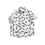 Men's T-Shirt Summer Men's Ink Pattern Printed Shirt Loose