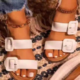 Women Open Toe Sandals Flats Summer Flat Casual Slippers
