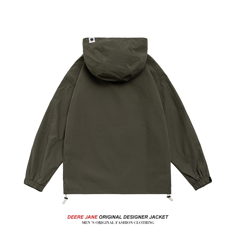 Men Jacket Spring Jacket Men's Spring and Autumn Loose All-Match Outdoor Casual Jacket