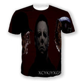 Michael Myers T Shirt Summer Printed round Neck Men's Short Sleeve