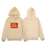 Cactus Jack McDonalds Hoodie Autumn and Winter Fashion Men's and Women's Sweater