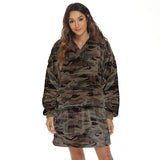 Hoodies Blankets Wearable Hooded Blanket Sofa Cover Fleece-Lined Warm Pajamas