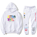 Travis Scott Astroworld Hoodie & Pant 2 Piece Set Men's and Women's Sweater Casual