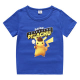 Children Pokemon Pikachu T Shirt Cotton T-shirt Casual Sports