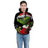 Grinch Hoodie Christmas Sweater Couple Sweater 3D Printed Loose