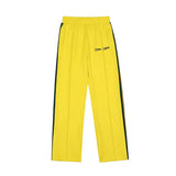 Palm Angels Pants Black and White Striped Casual Trousers Sports Pants