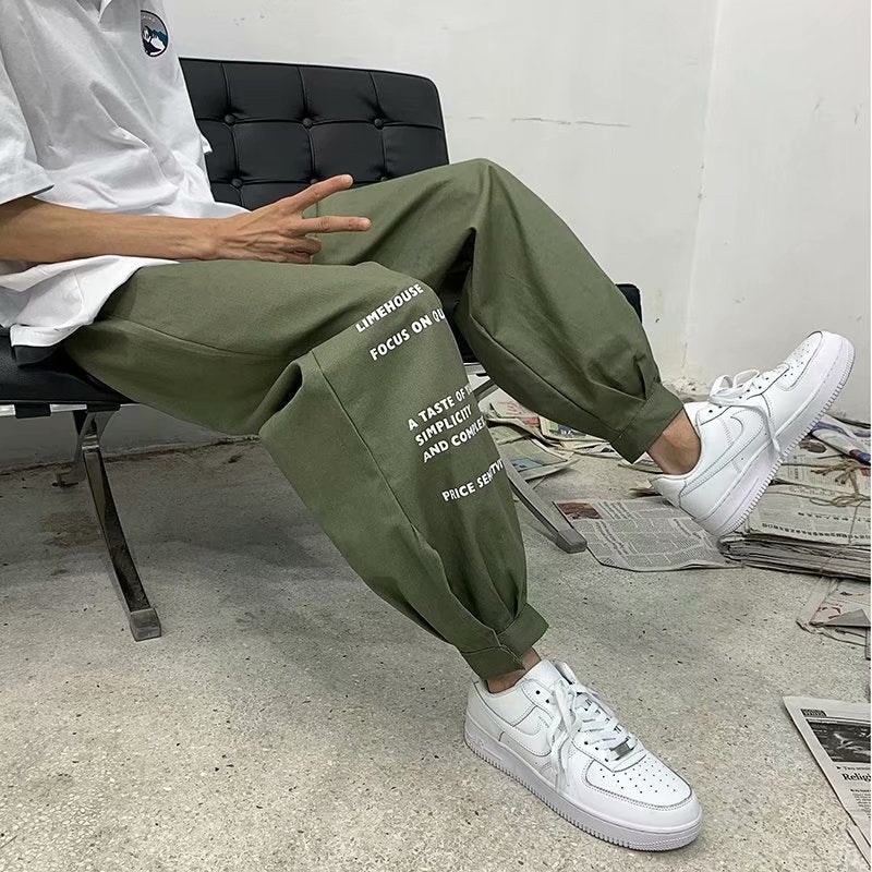 Men Pants Sports Overalls Men's Loose Autumn and Winter Long Pants Men's Clothing
