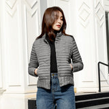 Women Winter Coats Puffer Jacket Down Coat Women's Stand Collar Short Small Lightweight Lightweight Slim-Fit Coat