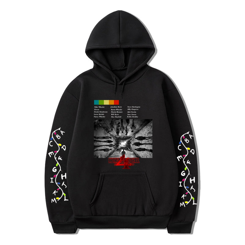 Stranger Things Hoodie Casual Couple Loose round Neck Long Sleeve Hoodie