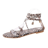Women Open Toe Sands Flats Plus Size Summer Pattern Floor Flat Beach Slippers