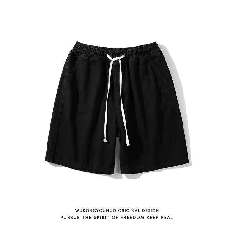 Men Denim Shorts Vintage Shorts Men's Summer Wide