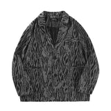 Men's Casual Suit Man Blzer Zebra Print Blazer Men's Loose Lapels Jacket Casual Small Suit