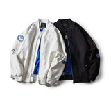 Varsity Jacket Vintage Men's Autumn Coat Campus Baseball Collar Loose Fashion Youth Jacket