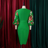 Nina Parker plus Size Dresses plus Size Temperament Dress