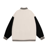 Blue Varsity Jacket Baseball Uniform Coat Short Men and Women Couple Spring and Autumn Jacket Vibe Style