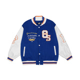 Baby Blue Varsity Jacket Letter Loose Men's Autumn Baseball Uniform Jacket