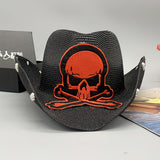 Cowgirl Hats Cowboy Hat Skull Holiday Top Hat Straw Hat