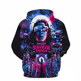 Stranger Things Hoodie Stranger Things 3D Digital Printing Loose Pullover Hoodie Sweater