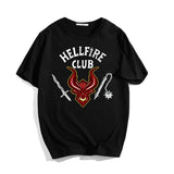 Stranger Things Hellfire Club T Shirt Stylish Loose Short Sleeve