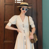 1920S Dress Retro Kikyo Dress Mori Long Dress Summer