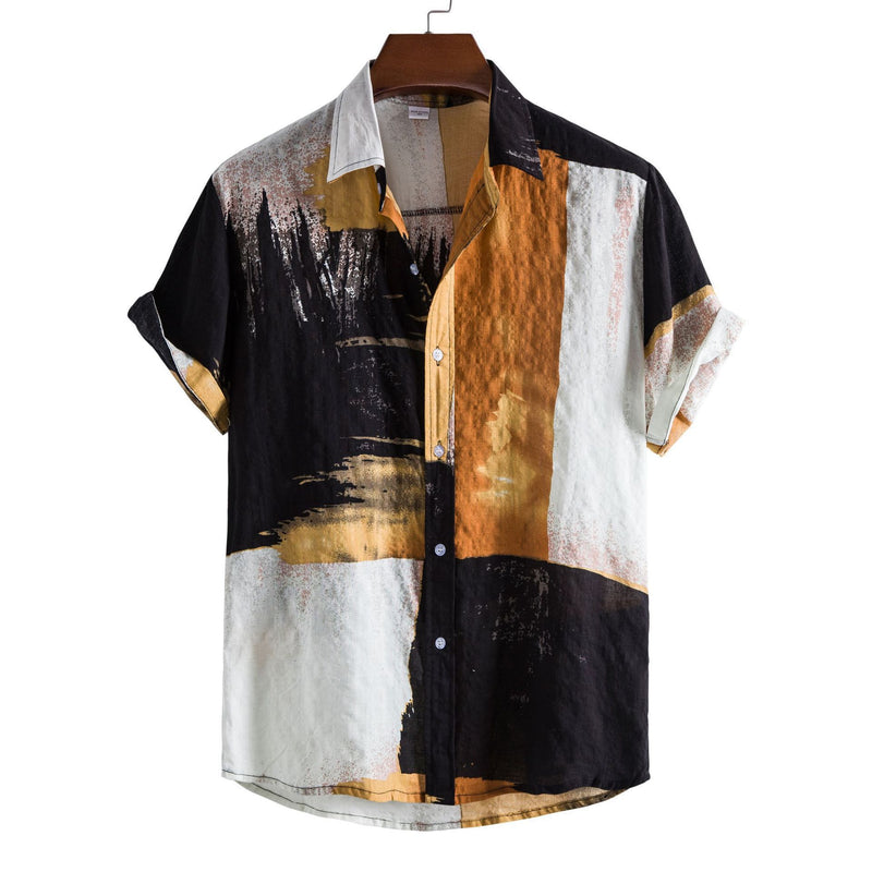 Men Hawaii Shirts Summer Men's Short Sleeve Casual