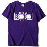 Let's Go Brandon T Shirt Letter Print Short-Sleeve T-shirt Women's Top