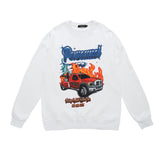 Mens Fall Outfits Sweater Men and Women Hiphop High Street Couple Retro Portrait