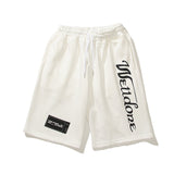 We11 Done Shorts We11done Vintage Print Casual Shorts Beach Pants for Men