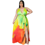 Nina Parker plus Size Dresses Floral Dress Backless