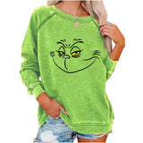 Grinch Hoodie Grinch Stole Christmas round Neck Sweater for Women