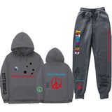 Travis Scott Astroworld Hoodie & Pant 2 Piece Set Fashion Men and Women