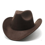 Cowboy Hats West Cowboy Hat Black Woolen Jazz Top Hat