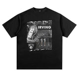 Kyrie Irving Shirt NBA Star Printed Short Sleeve T-shirt Sports