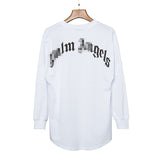 Palm Angels Sweatshirts Long Sleeve T-shirt Men and Women Loose Letter Print Top