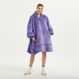 Hoodies Blankets Autumn and Winter Fleece-Lined Loose Hooded Coat Home