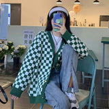 Preppy Aesthetic Sweater Sweater Coat Women's Spring and Autumn Loose Knitted