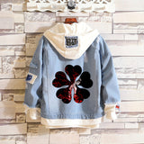 Comic Denim Jacket Men's and Women's Spring and Autumn Large Size Casual