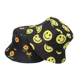 Smiley Face Cap Fisherman Cap Sun-Proof Bucket Hat