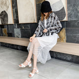 Nude Block Heel Peep Toe Sandals