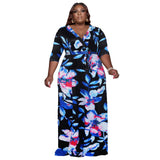 Nina Parker plus Size Dresses Sexy Fashion Floral Dress Beach Dress