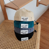 Beanies Patch Personalized Drawstring Brimless Melon Skin Hat