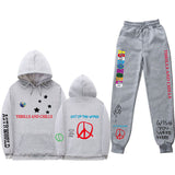 Travis Scott Astroworld Hoodie & Pant 2 Piece Set Fashion Men and Women