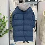Women Winter Coats Puffer Jacket Down Coat Winter New Down Jacket Women's Mid-Length White Duck Down Hooded
