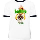 Hellfire Club Shirt Hellfire Club Letter Print T-shirt Short Sleeve