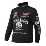 Black Varsity Jacket Racer Jacket Preppy Retro Style Spring, Autumn and Winter Clothing Coat Motorcycle Jacket