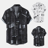 Men Hawaii Shirts Spring and Summer Men's Casual Loose Shirt