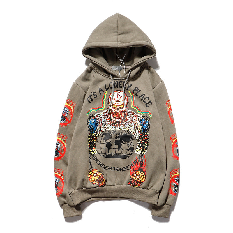 Cpfm Hoodie Skull Printed Hoodie Men and Women Graffiti