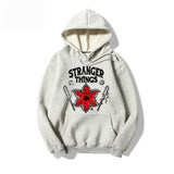 Stranger Things Hoodie Stranger Things Anime Print Hoodie Top Brushed Hoody