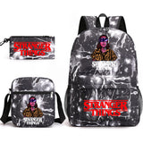 Stranger Things Hellfire Club Backpack Stranger Things Backpack Three-Piece Set for Students