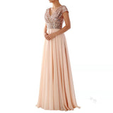 Daisy Buchanan Dress Summer Dress V-neck Sequins Chiffon Dress